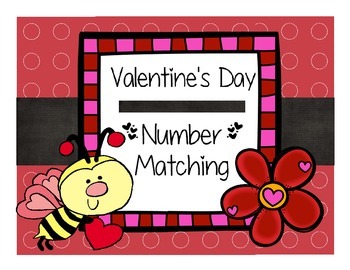 Preview of Valentine's Day Matching Number to Quantity 0-10