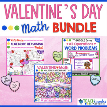 Preview of Valentine's Day Math Activities BUNDLE