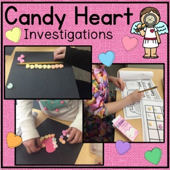 Preview of Valentine's Day Math Activities, Candy (Conversation) Heart Investigations