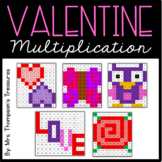 Valentine's Day Math Activities - Multiplication Mystery Pictures