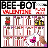 Valentine's Day Math Activities Place Value Bee Bot Mat