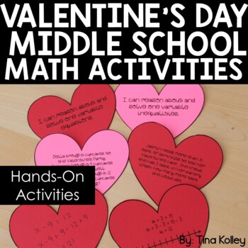 Preview of Valentine's Day Math Activities - Valentine's Day 6th Grade Math Activities