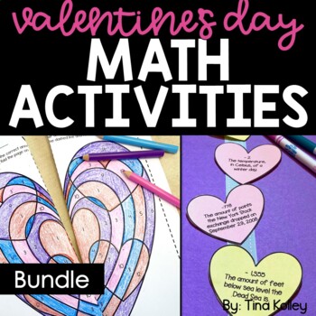 Preview of Valentine's Day Math Activities - Valentine's Day 6th Grade Math Activities