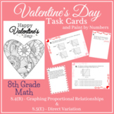 Valentine's Day Math Activity 8th Grade Direct Variation a