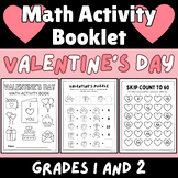 Valentine's Day Math Activity Booklet Grade 1 and 2