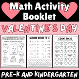 Valentine's Day Math Activity Booklet Pre-K and Kindergarten