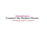Valentine's Day Math Activity - Matching Broken Hearts