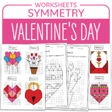 Valentine's Day Math Activity Valentine's Day Symmetry Hea