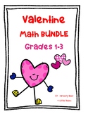 Valentine's Day Math Bundle - Grades 1 - 3