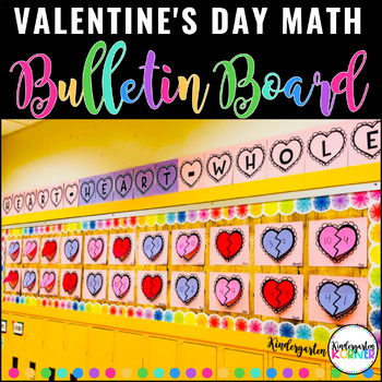 Preview of Valentine's Day Math Center & Bulletin Board - Number Decomposition Number Bonds