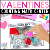 Valentine's Day Math Center | Counting Cubes | Numbers 0-1