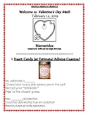 Valentine's Day Math Centers or Math Family Night Packet (