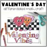 Valentine's Day Math Craft - Differentiated Addition and S