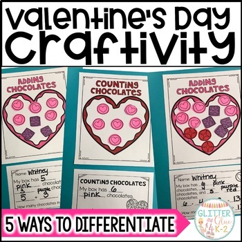 DOLLAR DEAL 10 Valentine's Day Conversation Hearts Math Activities