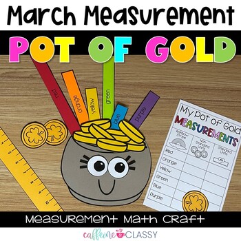 Preview of St. Patrick's Day March Math Craft | Kindergarten First and Second Grade