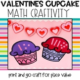 Valentine's Day Math Cupcake Craftivity | Valentines Math Craft