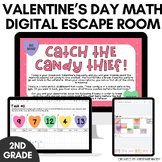 Valentine's Day Math Digital Escape Room 2nd Grade