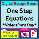 Valentine's Day Math Digital Escape Room Bundle - Middle S