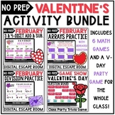 Valentine’s Day Math Activities Bundle | Digital Escape Ro