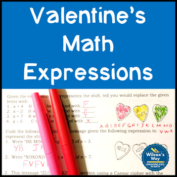 Preview of Valentine's Day Math Expressions Activity