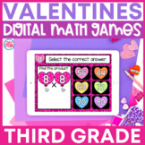 Valentine's Day Digital Math Centers for 3rd Grade