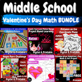Valentine's Day Math Geometry BUNDLE Math & Art | Project 