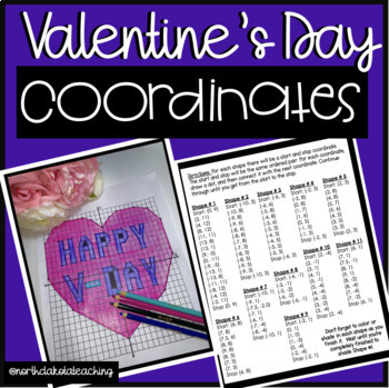 Preview of Valentine's Day Math Graphing Coordinates Mystery Picture