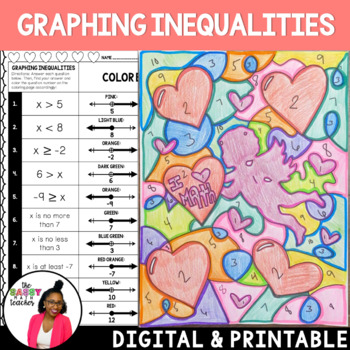 Preview of Valentine's Day Math Graphing Inequalities