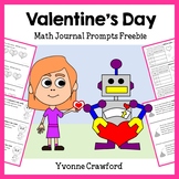 Valentine's Day Math Journal Prompts | Fast Finishers | Ma