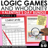 Valentine's Day Math Logic Puzzles Whodunit Bundle | Early