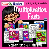 Valentine's Day Math: Multiplication Color By Number