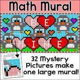 Valentine's Day Bulletin Board Math Mural: Whole Class Mys