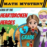 Valentine's Day Math Mystery 4th Grade Math Worksheets Pri