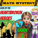 Valentine's Day Math Mystery 5th Grade Worksheets Printabl