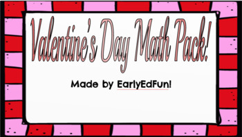 Preview of Valentine's Day Math Pack!