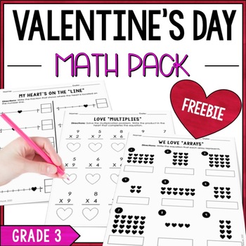 Preview of Valentine's Day Math Pack Freebie