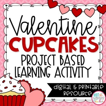 Preview of Valentine’s Day Math Project Based Learning Printable and Digital Activity