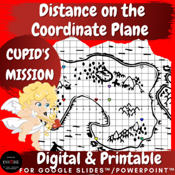 Preview of Valentine's Day Math Project Distance on the Coordinate Plane CUPID'S MISSION