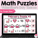 Valentine's Day Math Puzzles - Critical Thinking - Digital