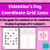 Valentine's Day Math: Quadrant I Coordinate Grid Game