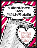 Valentine's Day Math Riddle