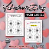 Valentine's Day Math Wheels | Multiplication & Division | 