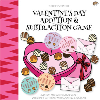 Preview of Valentine's Day Math Word Problem Game