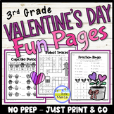 Valentine's Day Math Worksheets 3rd Grade