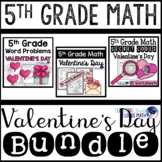 Valentine's Day Math Worksheets 5th Grade Bundle