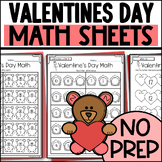 Valentine's Day Math Worksheets: Addition, Subtraction, Co