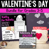 Valentine's Day Math and ELA Bundle- 7 Activities for Grades 3-5