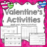 Valentine's Day Math and Literacy Activities {Kindergarten}