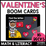 Valentine's Day Math and Literacy Bundle Boom Cards™ - Feb