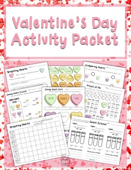 Preview of Valentine's Day Math and Science | Printables | Digital